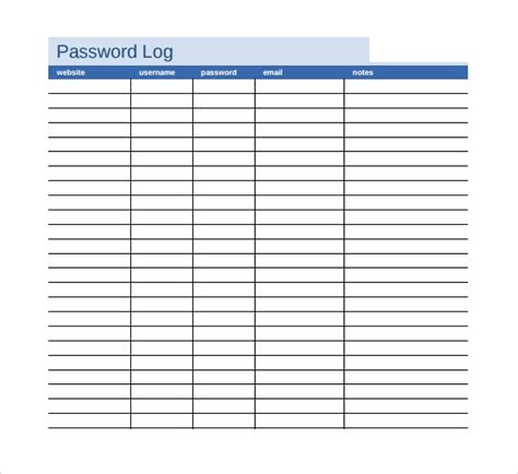 A password is a secret word or phrases that allow access to a computer, system or interface and also used to gain admission to a place. FREE 3+ Sample Password Log Templates in PDF