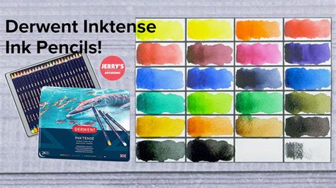 Unbox And Swatch Derwent Inktense Colored Pencil Set Of 24 YouTube
