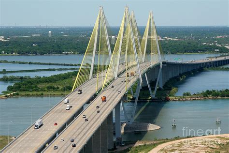 Fred Hartman Bridge Houston Photograph By Bill Cobb Fine Art America