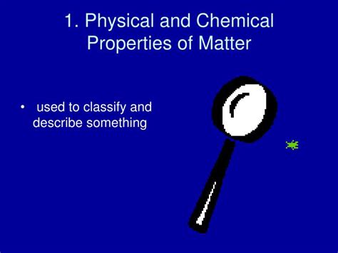 Ppt 1 Physical And Chemical Properties Of Matter Powerpoint