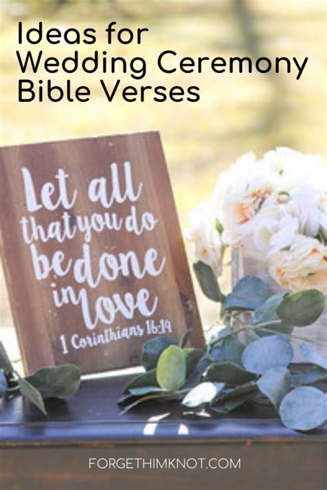 Christian Wedding Ideas To Add Bible Verses At Your Ceremony Forget