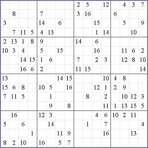 L'accès est libre et illimité, et toutes nos grilles 16x16 sont à cette partie est conçue pour les débutants avec une auto vérification des grilles. Free Printable 16x16 Sudoku Puzzles Quotes Quote | Puzzle quotes, Sudoku puzzles, Sudoku