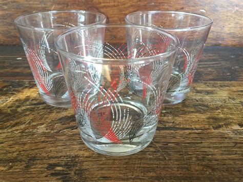 Enjoy free shipping on most stuff, even big stuff. 3 Vtg Mid Century Modern Highball Glasses Atomic Era Bar ...
