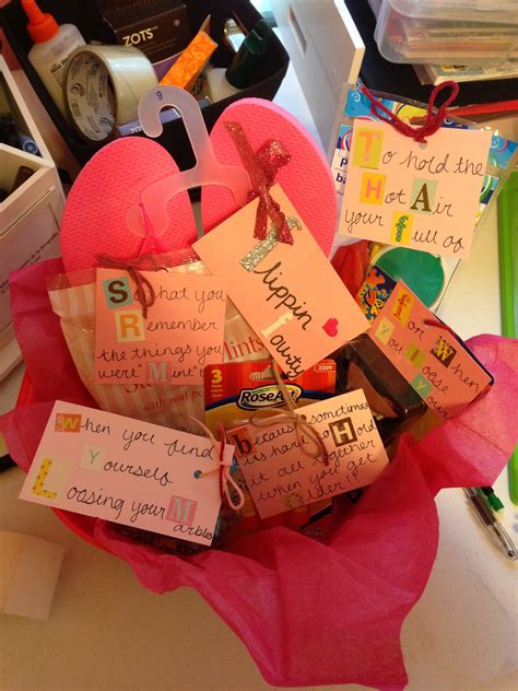 Gift idease for girlfriend turning 40. 40th birthday survival kit! | Birthday survival kit, 40th ...