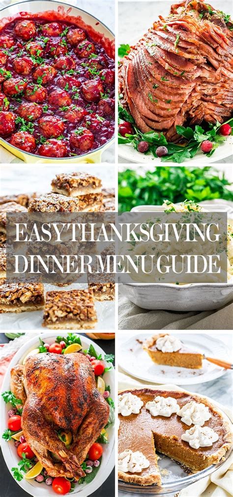 Easy Thanksgiving Dinner Menu Guide Jo Cooks