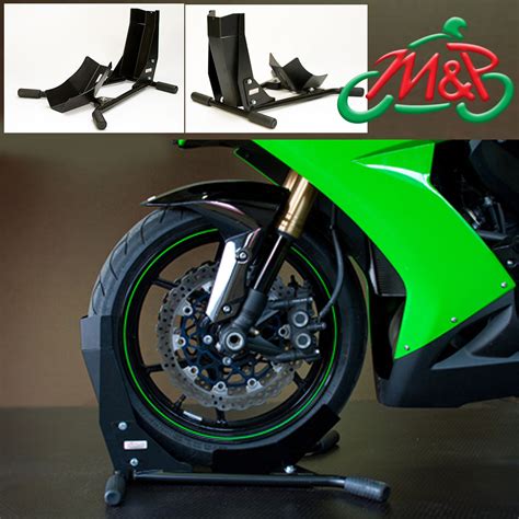 Pick up motorcycle & dirt bike stands here at cycle gear today. Acebikes Motorcycle Front Wheel Chock Paddock Stand Stay ...