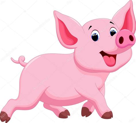 Cute Pig Cartoon — Stock Vector © Irwanjos2 88028246
