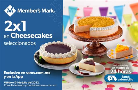 2x1 En Cheesecakes Seleccionados En Sams Club Sólo Hoy