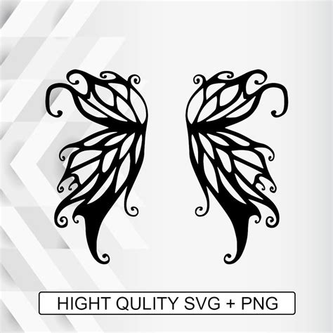Fairy Wings Butterfly SVG Digital Download Cricut Cut Files | Etsy
