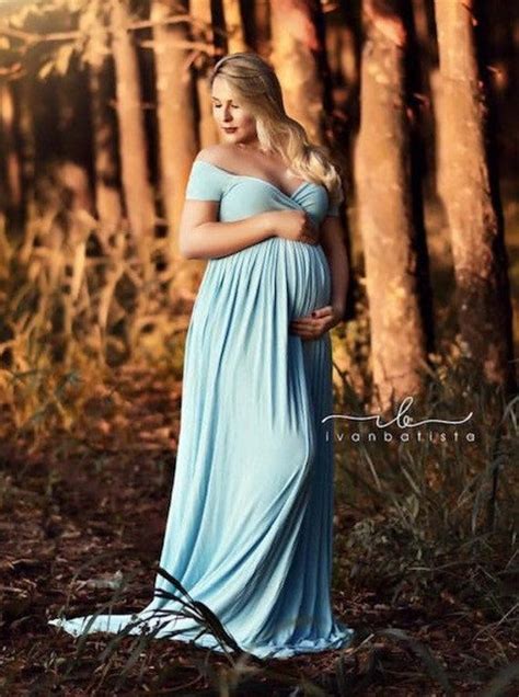 Beautiful Maternity Dress For Photoshoot Made Of Super Stretchy
