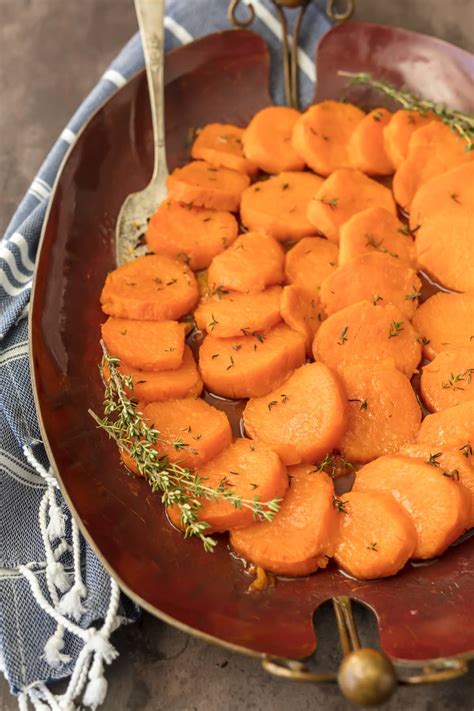 Add sweet potato and stock (add a little water if needed to completely cover potato). Easy Candied Sweet Potatoes Recipe - The Cookie Rookie ...