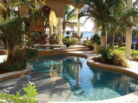 How big is the indoor pool at christie's? awesome 122 Awesome Tropical Home Design with Mini Pool ...