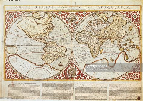 Cartography 16th Century Gerardus Mercator World Map 1587 News