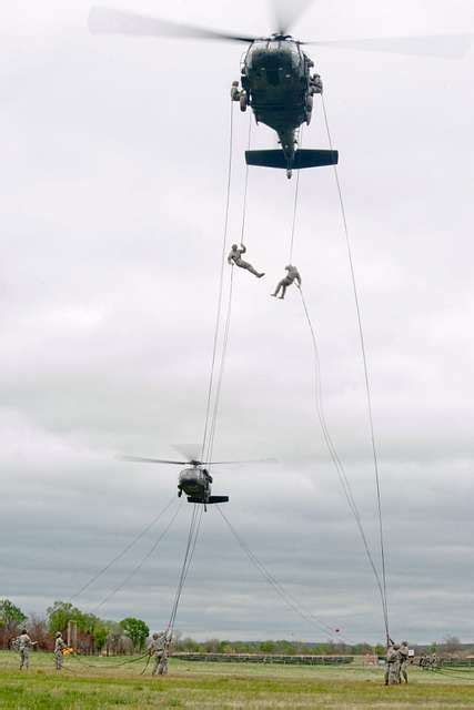 Soldiers Rappel From A Uh 60 Black Hawk During A 10 Day Picryl