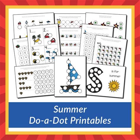 Summer Do A Dot Printables