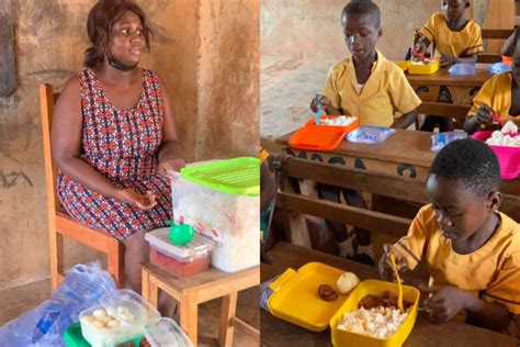 Meet The Female Ghanaian Teacher Who Cooks Sumptuous Food With Her Own