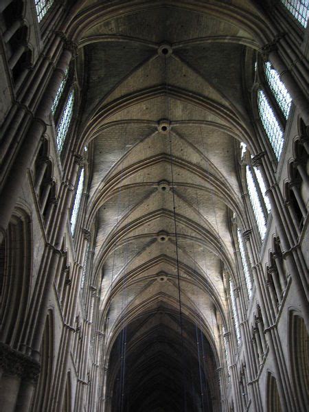 Rib Vaulting In Cathedral Of Reims France Ribbed Vault Reims