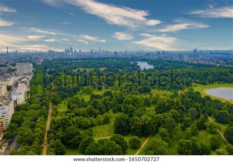 Beautiful Aerial View Hyde Park London Stock Photo 1650702727