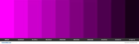 Shades Of Fuchsia Ff00ff Hex Color Colorswall