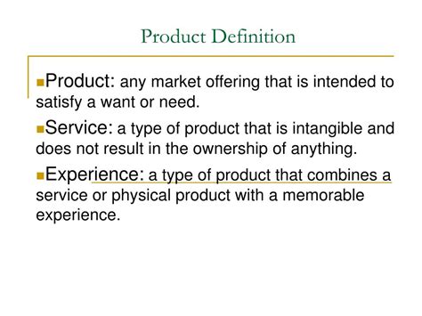 Product Definition In Marketing Definition Ghw