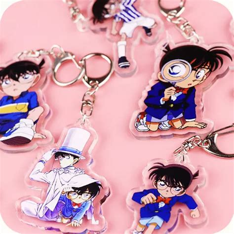 Anime Detective Conan Kudou Shinichi Mouri Ran Acrylic Keychain Keyring