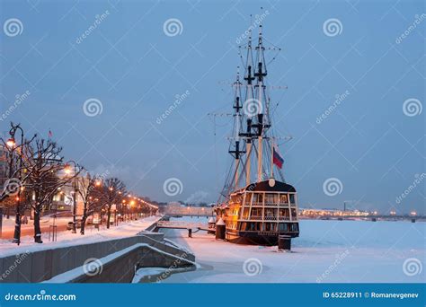 Old Frigate St Petersburg Russia Editorial Photo Image Of Ship