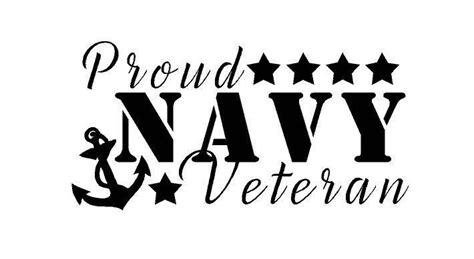 Proud Us Navy Sailor Veteran Decal Custom Vinyl Car Truck Window