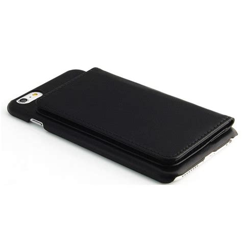 Iphone 6 6s Plus Black Classic Genuine Leather Wallet Case Combocases
