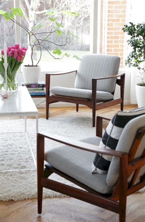 Mid Century Modern Accent Chairs Living Room Design Ideas 15
