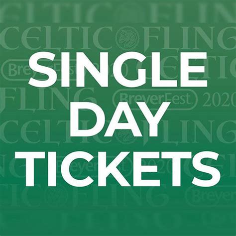 Single Day Tickets
