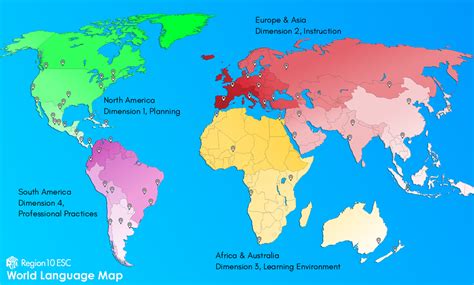 World Language Learning Map Region 10 Website