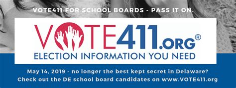 Voters Guides Published For The May 14 2019 Delaware School Board