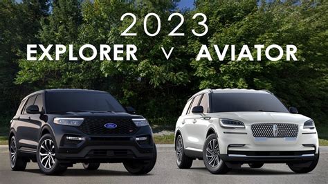 2023 Ford Explorer Vs Lincoln Aviator Youtube