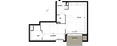 Appartement T2 De 4250 M2 3ème étage Se Latitude 43 Toulouse Ref 819