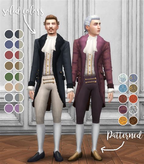 Ts4 Dandy Suit For Men History Lovers Sims Blog