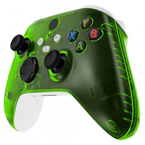 Xbox Series Sx Controller Front Faceplate With Side Rails Clear Green