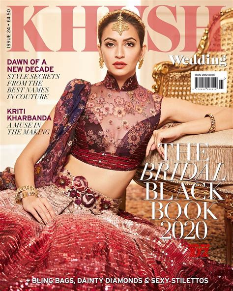Actress Kriti Kharbanda Stunning Hot Traditional Stills From Khush Wedding Magazine Cover Shoot