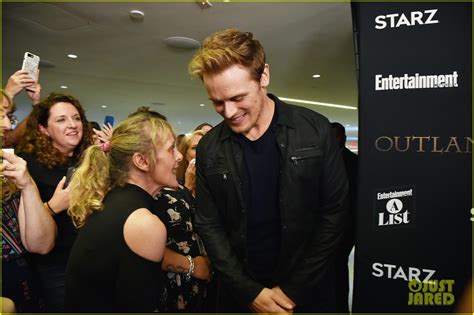 These Photos Prove That Sam Heughan Loves His Fans Photo 3954281 Photos Just Jared
