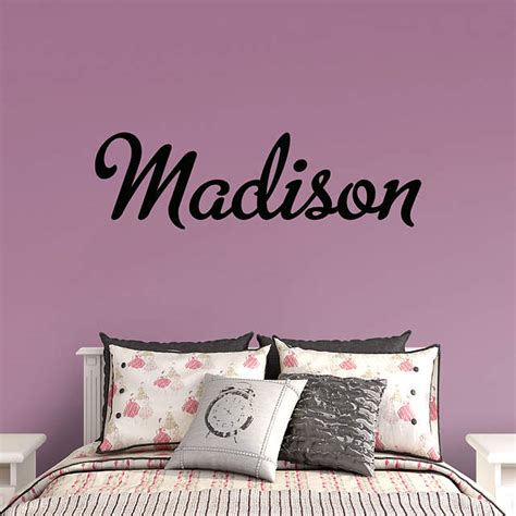 Modern Script Personalized Name Wall Decal Shop Fathead For Wall Art