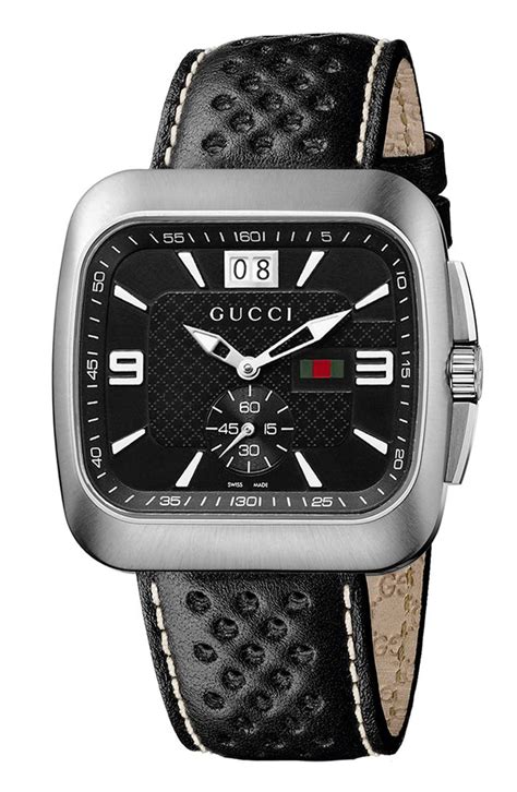 Gucci Coupe Leather Strap Watch 40mm Nordstrom