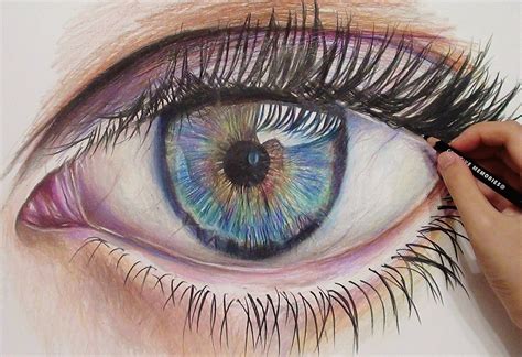 Eye Color Pencil Drawing At Getdrawings Free Download