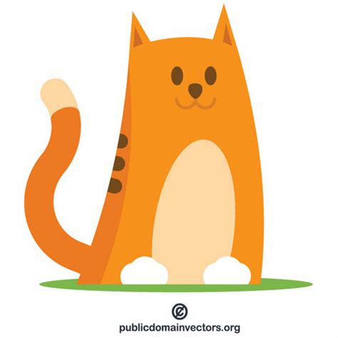 Cat Cartoon Graphics Public Domain Vectors