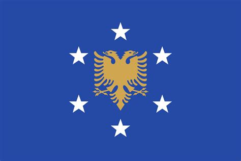 Kosova / kosovë, republika e kosovës), (serb.: Alternate Kosovo flag design. : vexillology