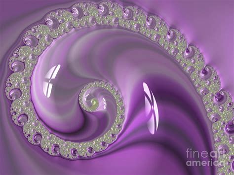 Smooth Purple Spiral Digital Art By Elisabeth Lucas Fine Art America