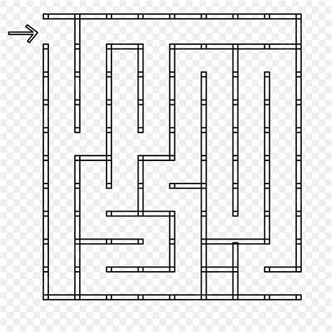 Square Maze Vector Art Png Flat Square Maze Clipart Maze Flat