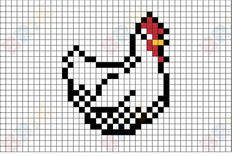 Chicken Pixel Art Brik