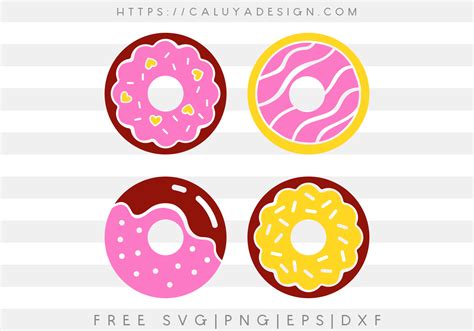 Free Donut SVG, PNG, EPS & DXF by Caluya Design