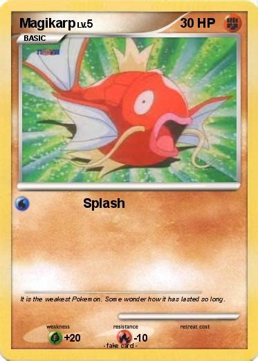 Pokémon Magikarp 170 170 Splash My Pokemon Card