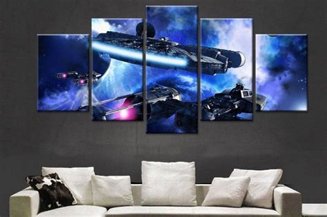 Star Wars Millenium Falcon V2 Painting 5 Piece Canvas Star Wars