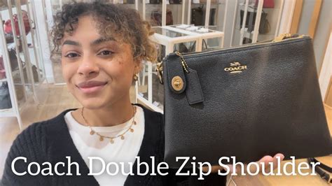 Coach Double Zip Shoulder Review Youtube